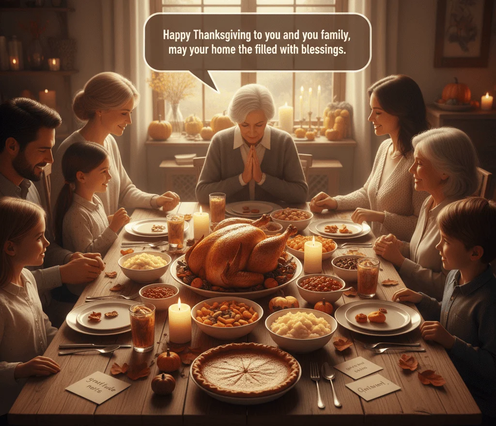 Family Thanksgiving Blessings: Expressing Love and Togetherness