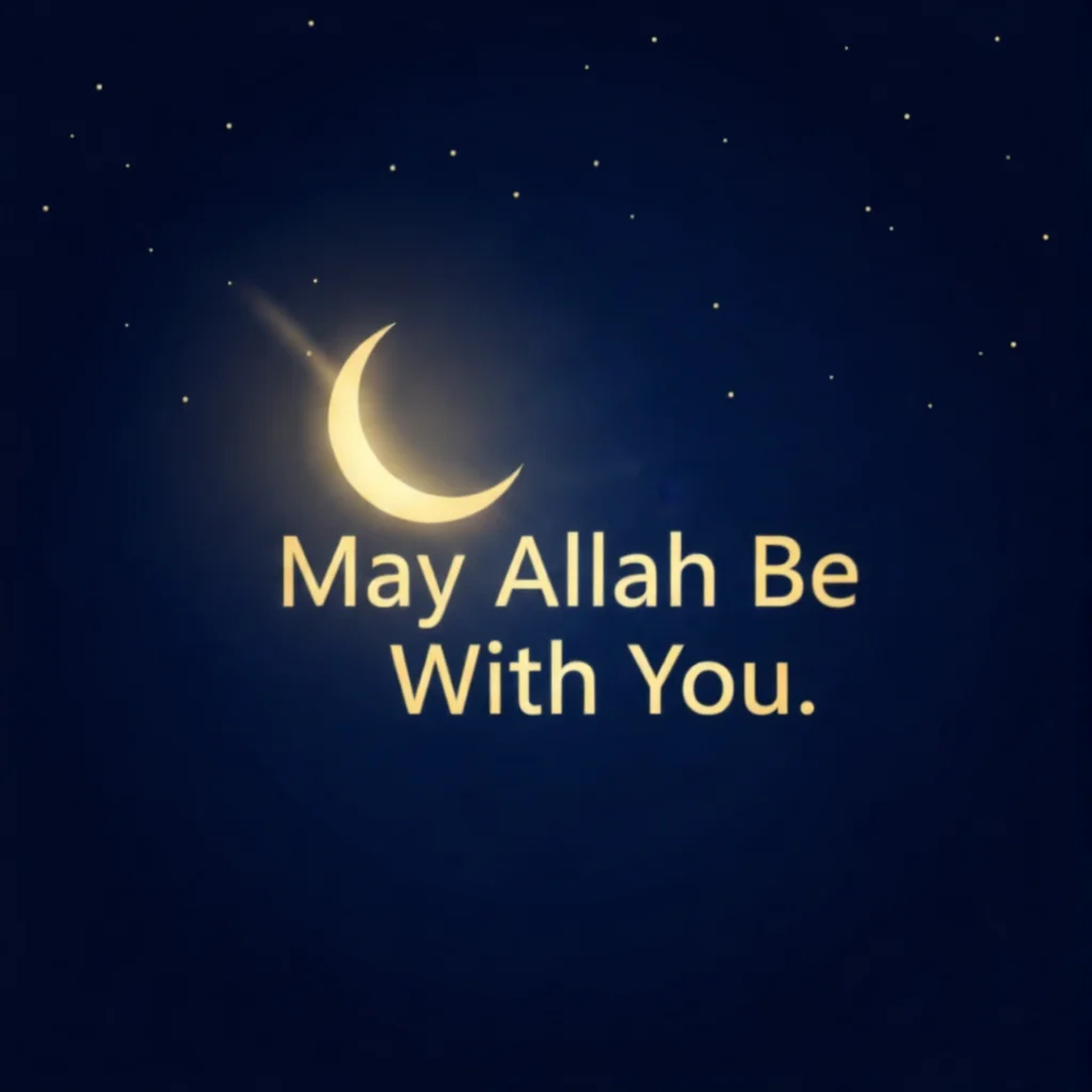 May Allah Be With You in Arabic